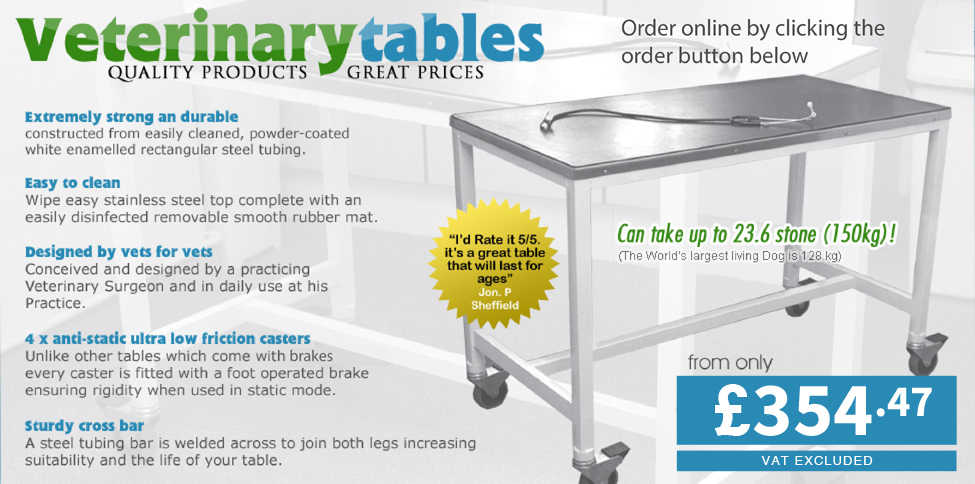 vet clinic tables